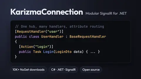 KarizmaConnection request handler code example
