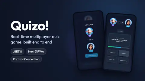 Quizo match-found and question screens